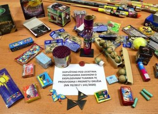 Pirotehnička sredstva nisu igračke! Aktivnosti policije za vrijeme trajanja akcije “Mir i dobro”