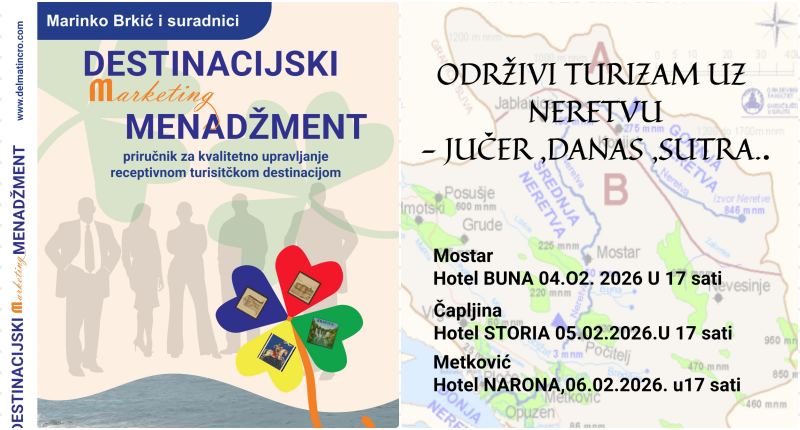 NAJAVA predavanja “Održivi turizam uz Neretvu – jučer, danas, sutra”