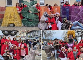 Članovi KUD-a Metković na jubilarnom 200. Samoborskom fašniku