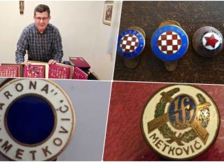 Strastveni kolekcionar Mario Talajić posjeduje 8 tisuća značaka, među njima oko 350 različitih značaka Hajduka
