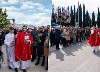 FOTO | Počeo je Veliki tjedan: Cvjetnica u metkovskim župama