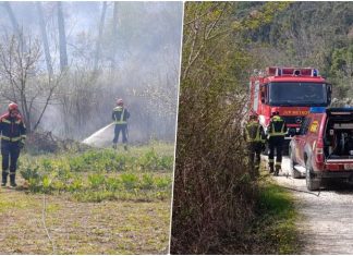Požar na području Orepka: u gašenju sudjeluju zemaljske snage i kanaderi