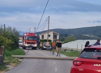 Prometna nesreća na Kladi: promet u prekidu, žurne službe na terenu