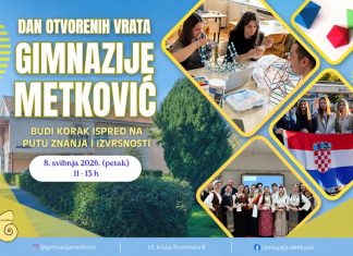 NAJAVA! Dan otvorenih vrata Gimnazije Metković