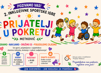 NAJAVA! UOSI “Prijatelj” poziva na 2. inkluzivne sportske igre “Prijatelji u pokretu”
