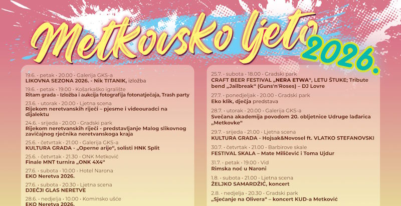 Metkovsko ljeto 2026-
