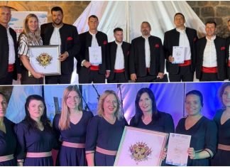 Opuzenske klape “Na kantunu” i “Arija” osvojile treće nagrade stručnog žirija na festivalu u Perastu