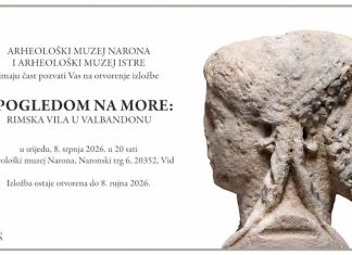 NAJAVA! Otvorenje izložbe „S pogledom na more: Rimska vila u Valbandonu“ u AM Narona