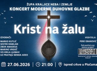 NAJAVA! Koncert moderne duhovne glazbe „Krist na žalu“ u Pločama