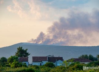 Izbio požar na brdu Garištu iznad Pruda