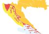 DHMZ izdao crveno upozorenje: Od sredine dana promjena vremena praćena kišom, grmljavinom