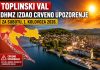 DHMZ izdao crveno upozorenje: u Metkoviću izmjereno 40 °C, na pojedinim postajama i preko 42 °C