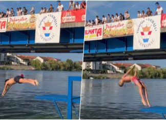 22. Skokovi u Neretvu: Jure Pavić najbolji s Lučkog mosta, Luki Mareviću pripao pršut