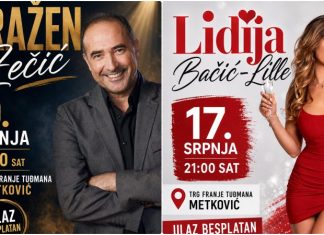 NAJAVA! Lidija Bačić Lille i Dražen Zečić nastupaju u Metkoviću uoči blagdana sv. Ilije