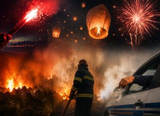 Neki se i dalje igraju vatrom: lampioni, signalne rakete, vatromet i opušak iz auta…