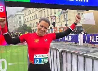 Anamarija Krilić, kapetanica lađarica Baćine, istrčala 30. Ljubljanski maraton
